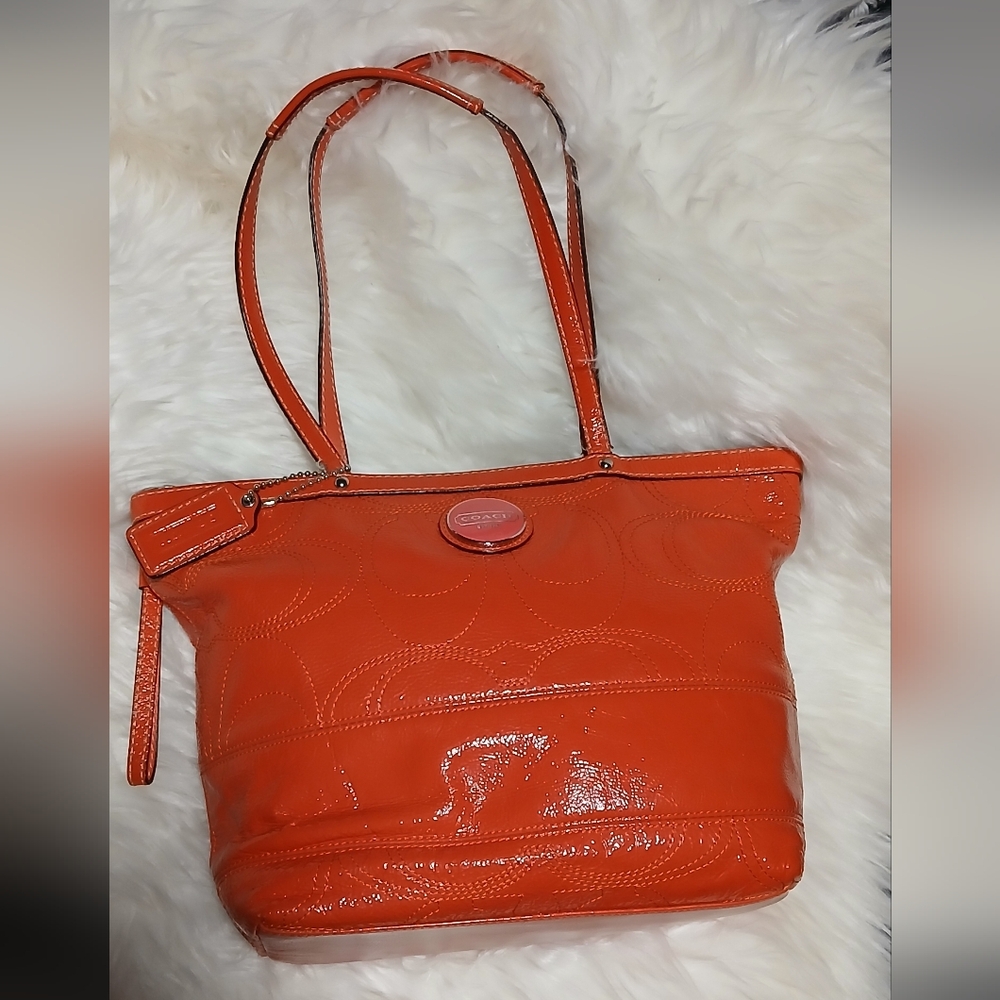 Coach Salmon/Peach Ashley Tote